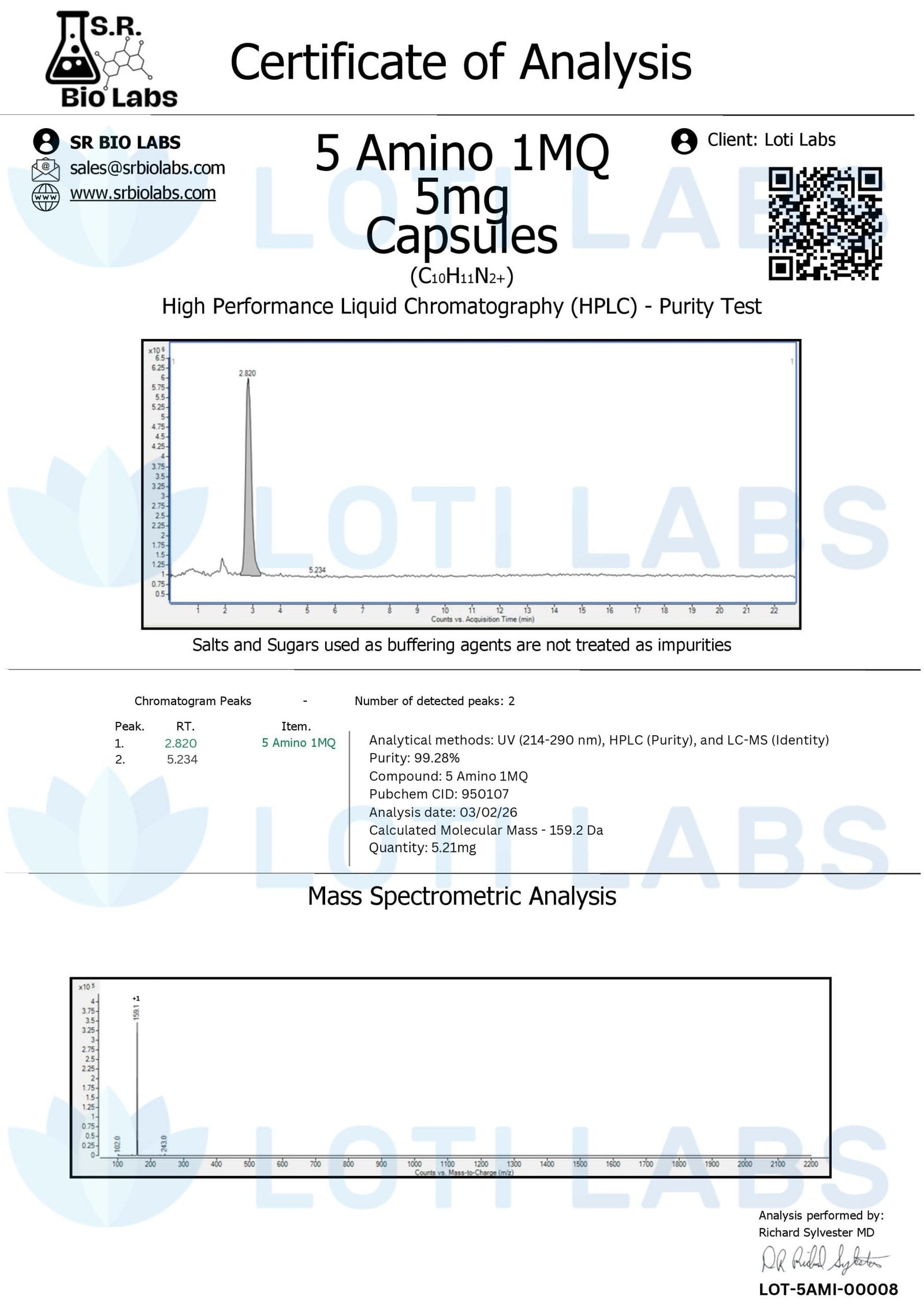 5-Amino-1MQ Capsules (50mg/capsule