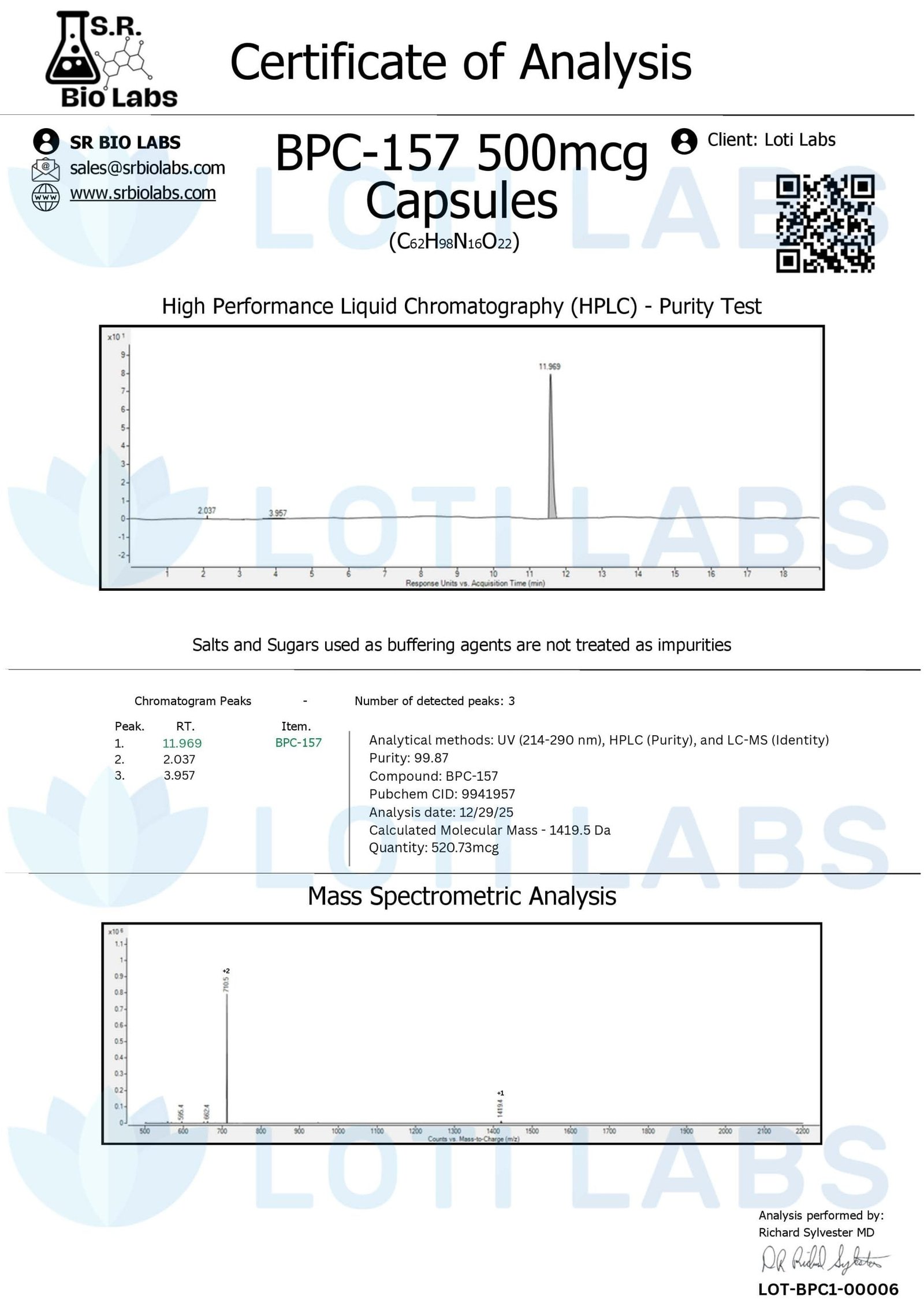 BPC-157 Capsules (500mcg/capsule