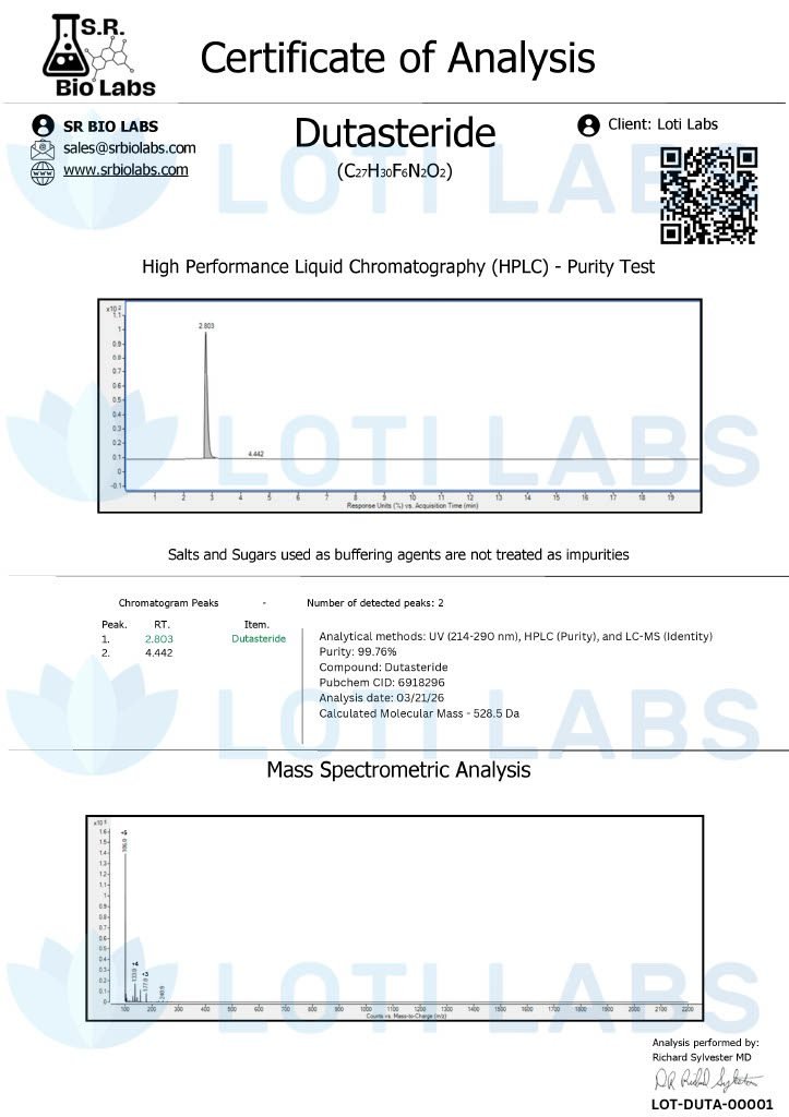 Dutasteride 0.5mg/ml (30ml)